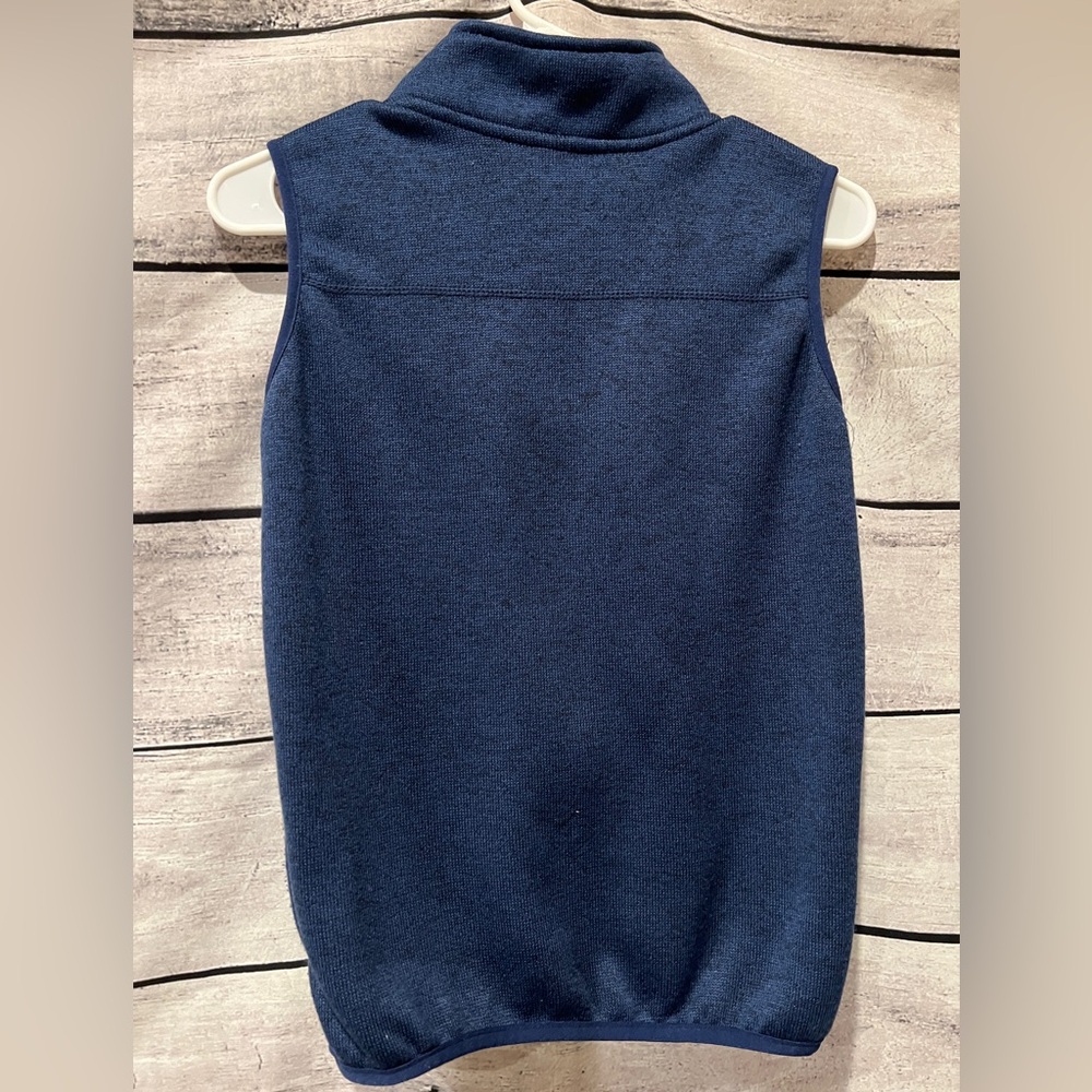 Carter's Dark Blue Zip-Up Vest Full Zip Fleece Youth Boys Size 12 - Picture 3 of 3